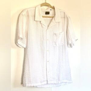 Men's White Viscose Shirt